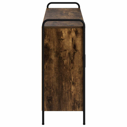 vidaXL Sideboard Smoked Oak 135 x 33 x 81 cm Engineered Wood