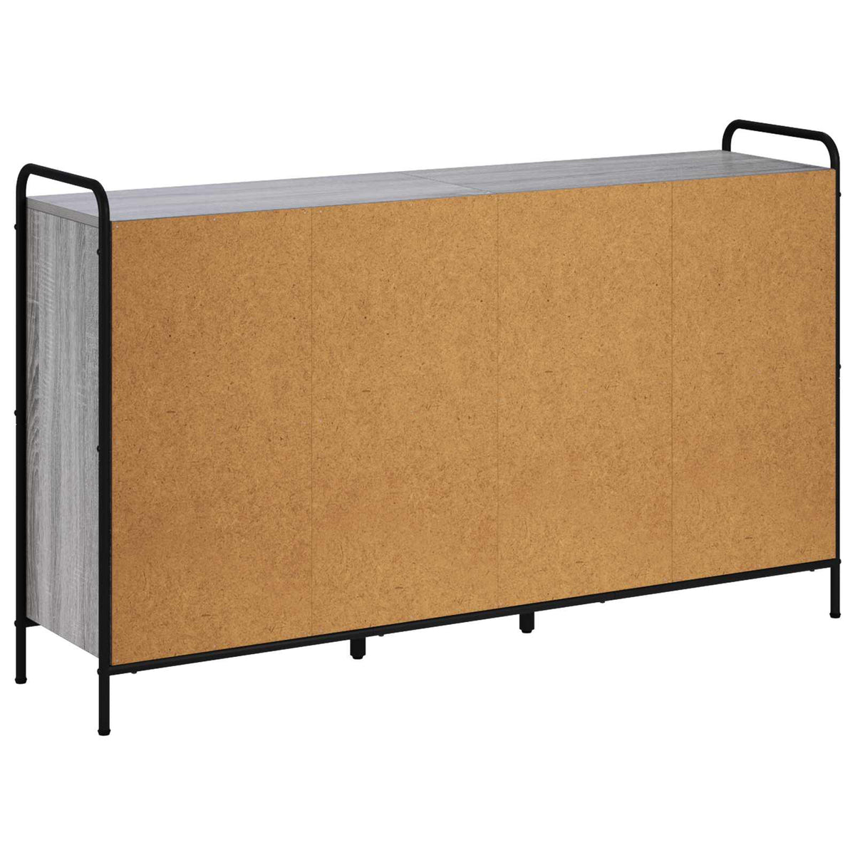 vidaXL Sideboard Grey Sonoma 135 x 33 x 81 cm Engineered Wood