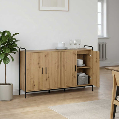 vidaXL Sideboard Artisan Oak 135 x 33 x 81 cm Engineered Wood