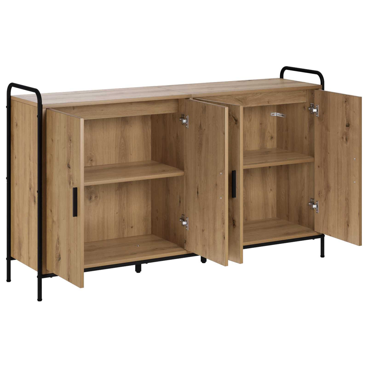 vidaXL Sideboard Artisan Oak 135 x 33 x 81 cm Engineered Wood