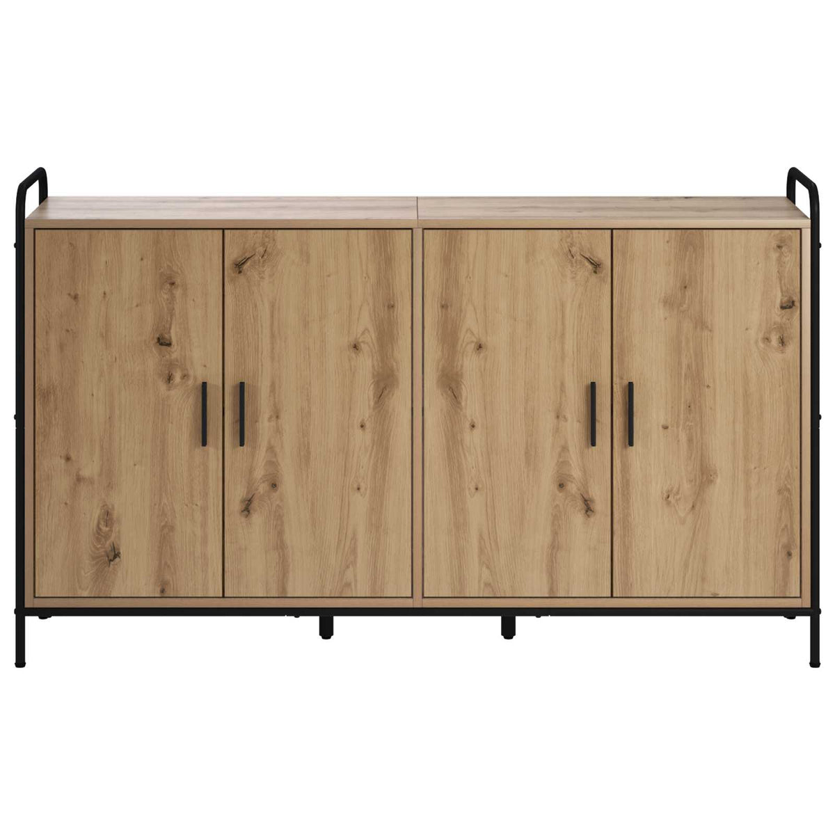 vidaXL Sideboard Artisan Oak 135 x 33 x 81 cm Engineered Wood