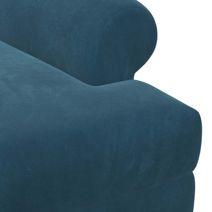 vidaXL Loveseat with Button Tufted Blue 120 x 66 x 78 cm Velvet