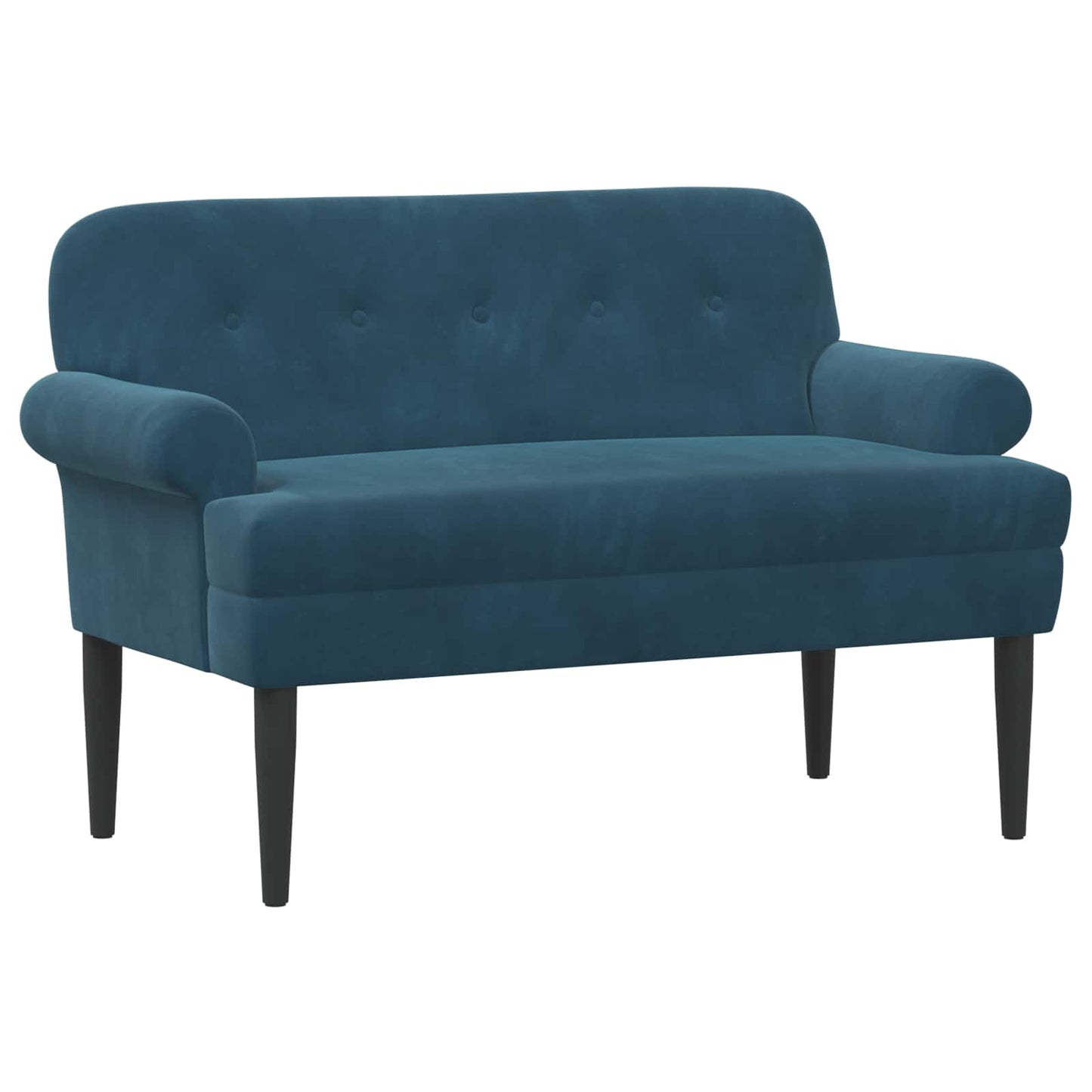 vidaXL Loveseat with Button Tufted Blue 120 x 66 x 78 cm Velvet