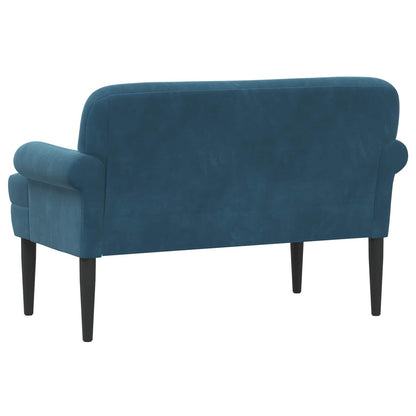vidaXL Loveseat with Button Tufted Blue 120 x 66 x 78 cm Velvet