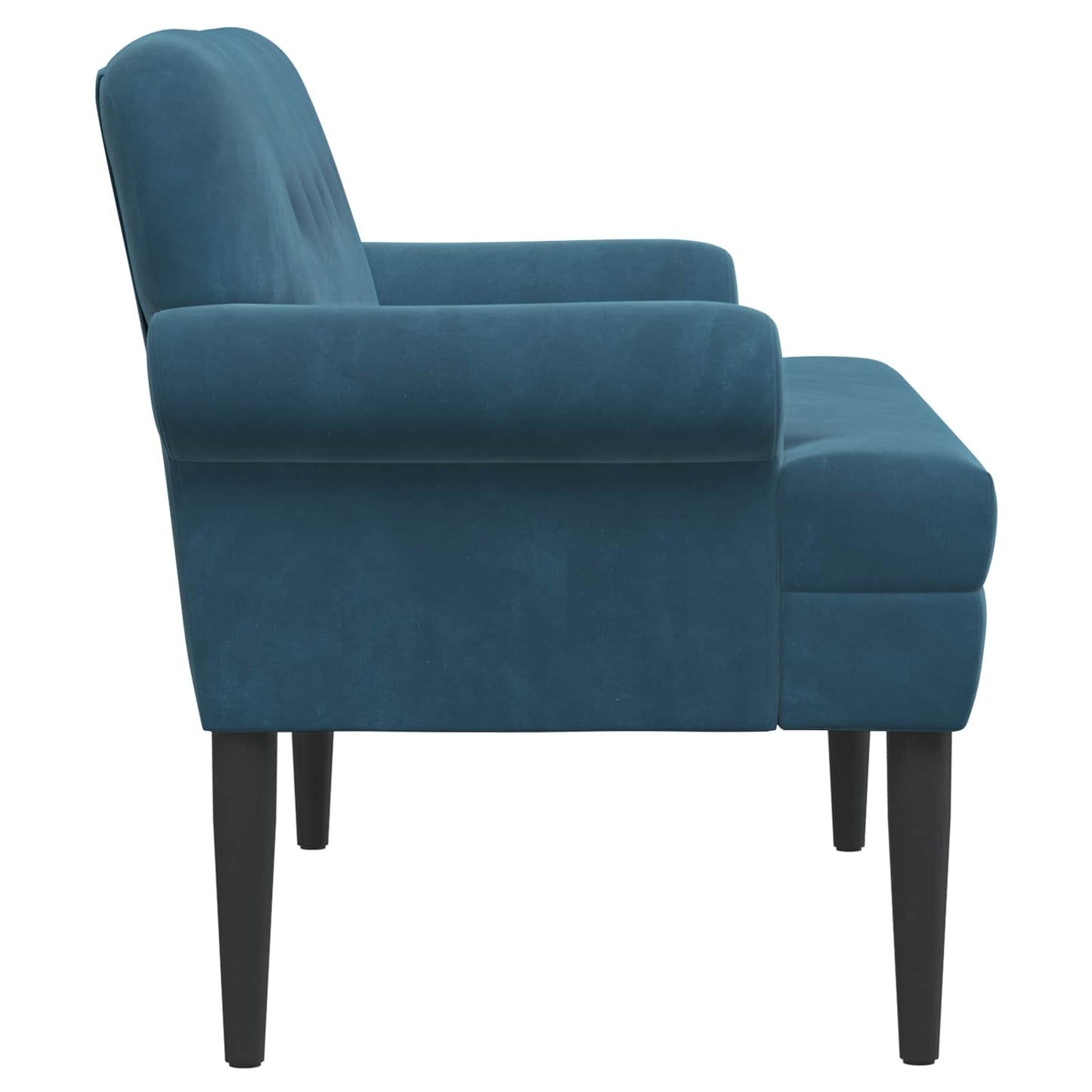 vidaXL Loveseat with Button Tufted Blue 120 x 66 x 78 cm Velvet