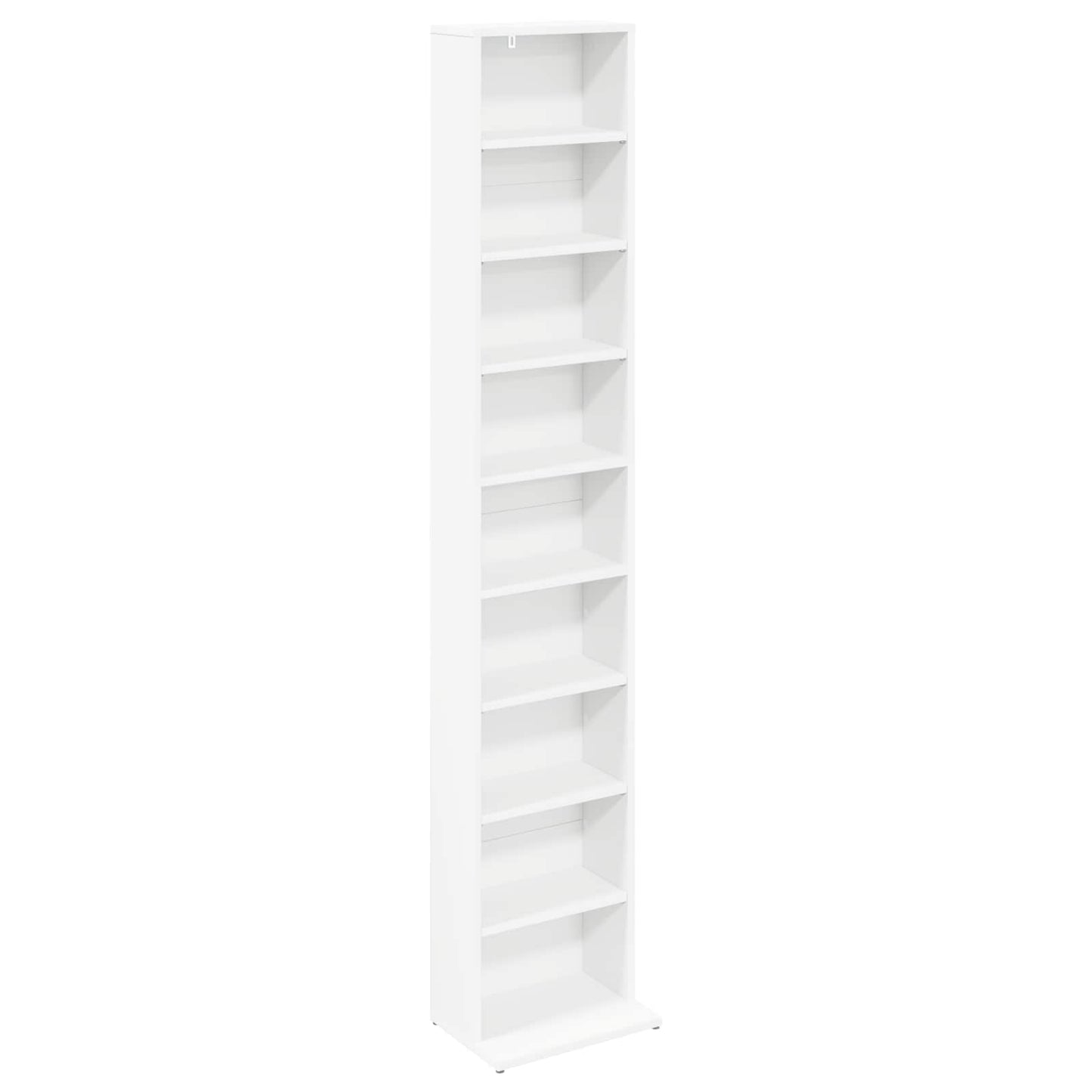 vidaXL CD Cabinet 2 pcs White 33 x 23.5 x 175 cm Engineered Wood