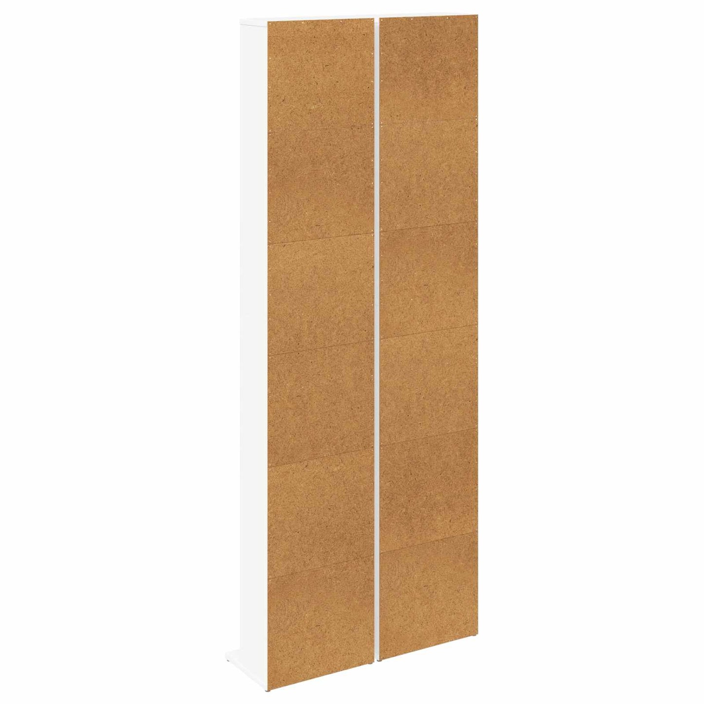 vidaXL CD Cabinet 2 pcs White 33 x 23.5 x 175 cm Engineered Wood