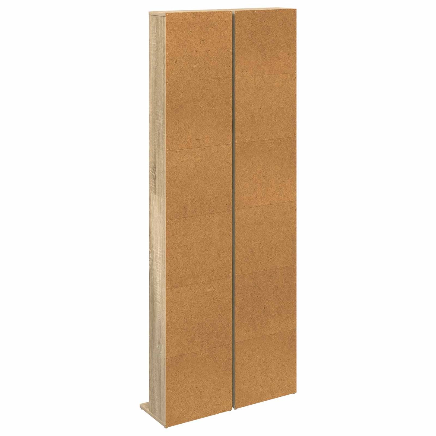 vidaXL CD Cabinet 2 pcs Sonoma Oak 33 x 23.5 x 175 cm Engineered Wood