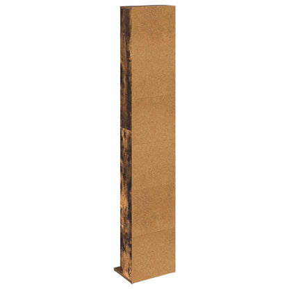 vidaXL CD Cabinet Smoked Oak 33 x 23.5 x 175 cm Engineered Wood