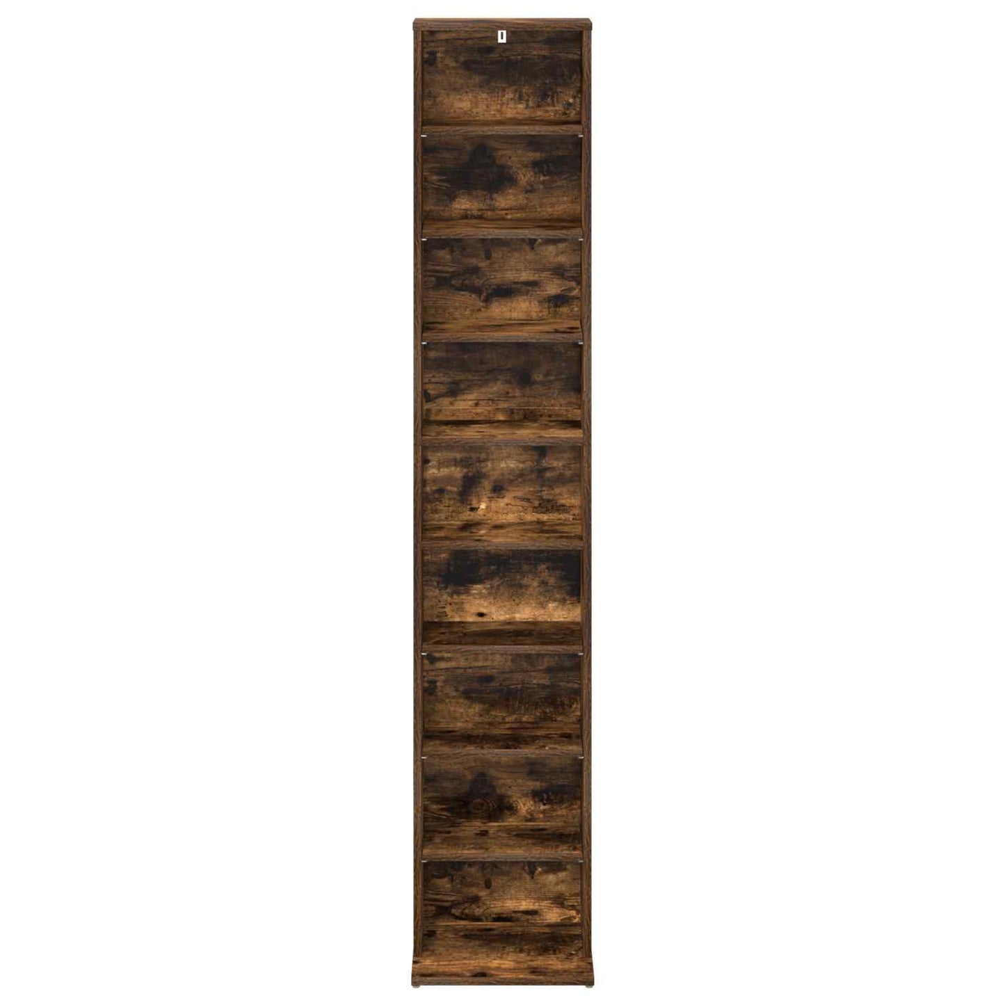 vidaXL CD Cabinet Smoked Oak 33 x 23.5 x 175 cm Engineered Wood