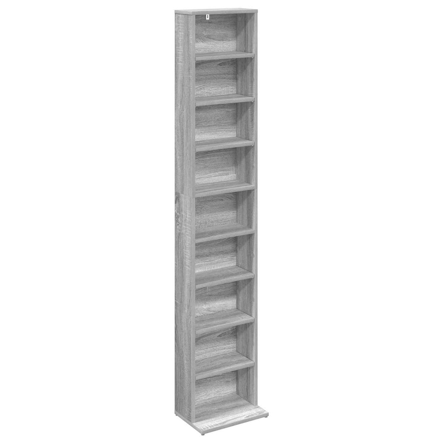 vidaXL CD Cabinet Grey Sonoma 33 x 23.5 x 175 cm Engineered Wood