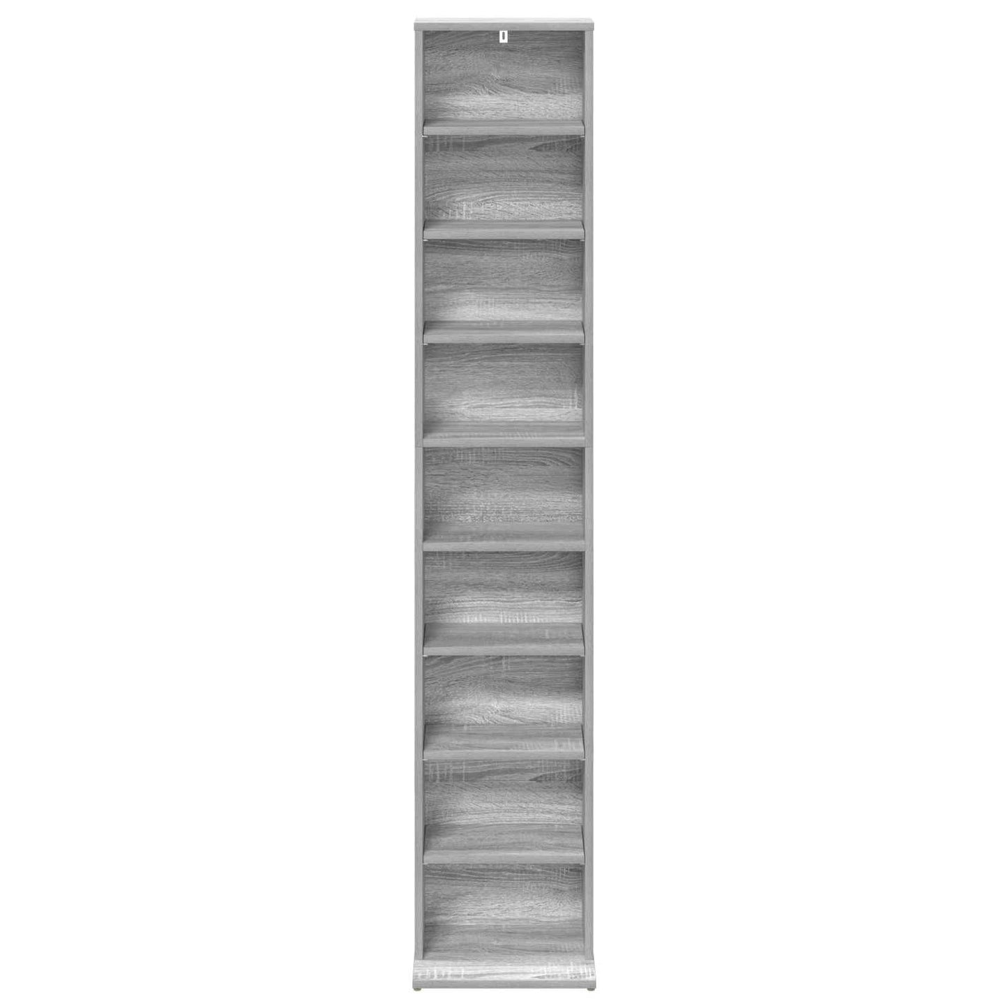 vidaXL CD Cabinet Grey Sonoma 33 x 23.5 x 175 cm Engineered Wood