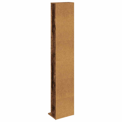 vidaXL CD Cabinet Old Wood 33 x 23.5 x 175 cm Engineered Wood