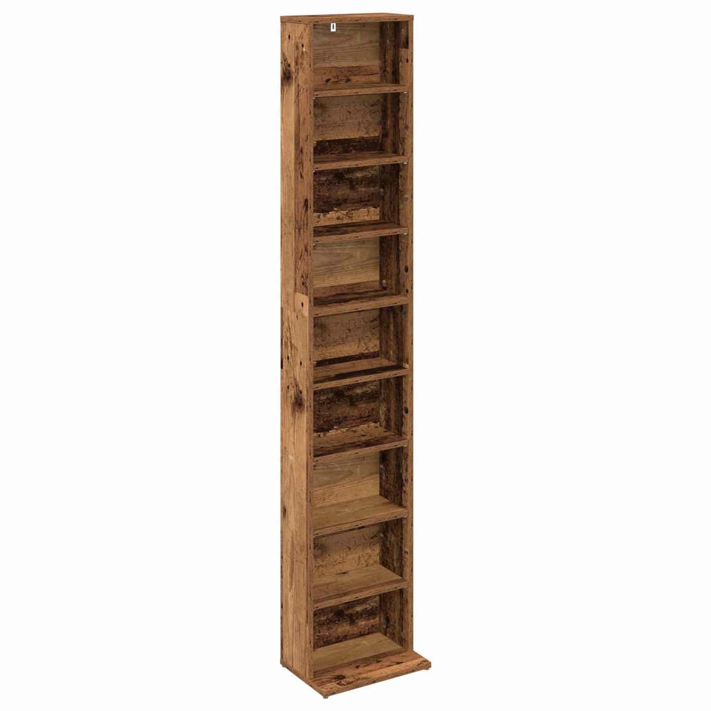 vidaXL CD Cabinet 2 pcs Old Wood 33 x 23.5 x 175 cm Engineered Wood