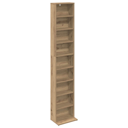 vidaXL CD Cabinet Artisan Oak 33 x 23.5 x 175 cm Engineered Wood