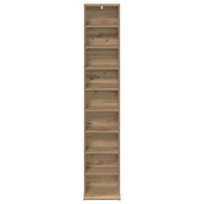 vidaXL CD Cabinet Artisan Oak 33 x 23.5 x 175 cm Engineered Wood