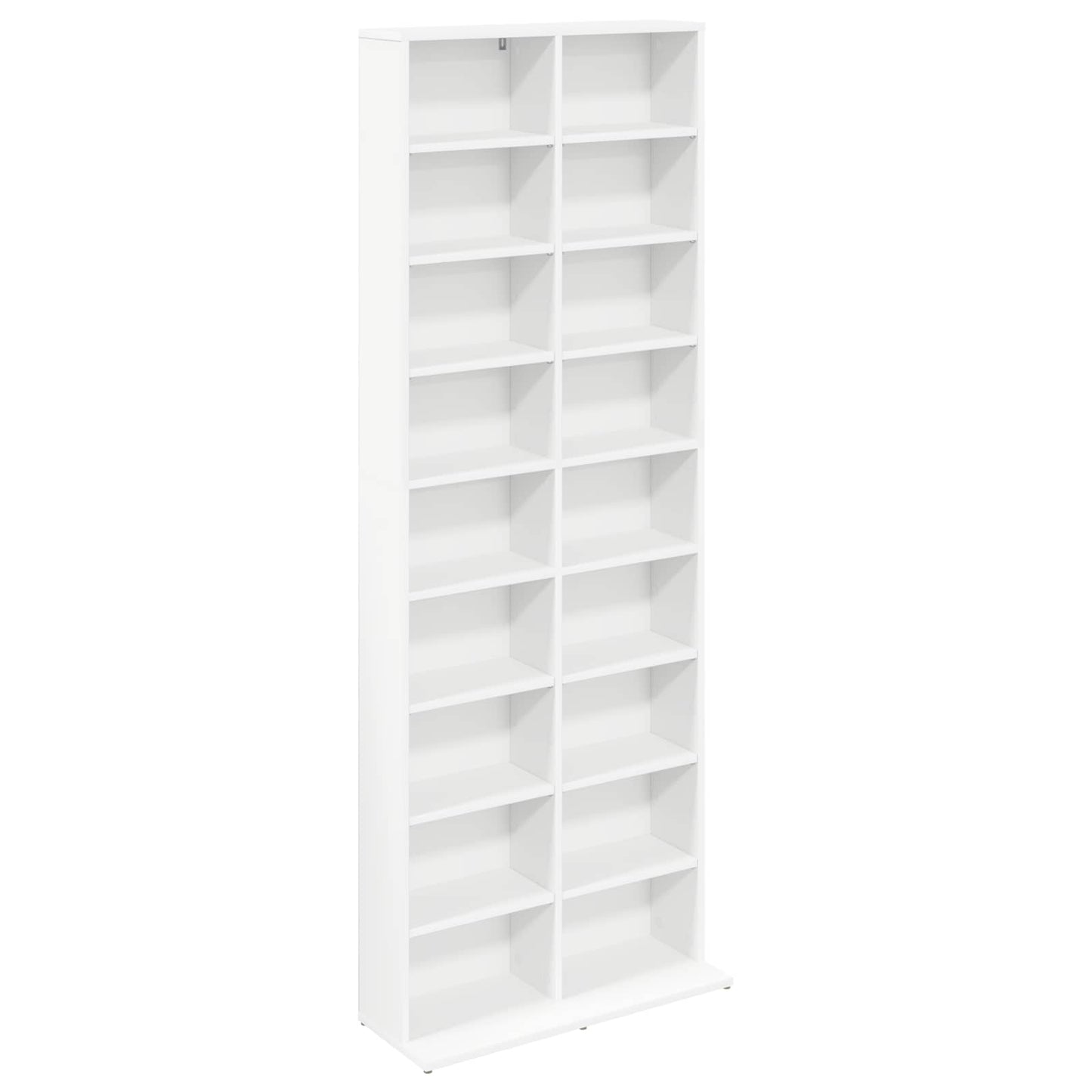 vidaXL CD Cabinet White 65 x 23.5 x 175 cm Engineered Wood