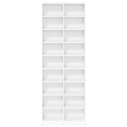 vidaXL CD Cabinet White 65 x 23.5 x 175 cm Engineered Wood