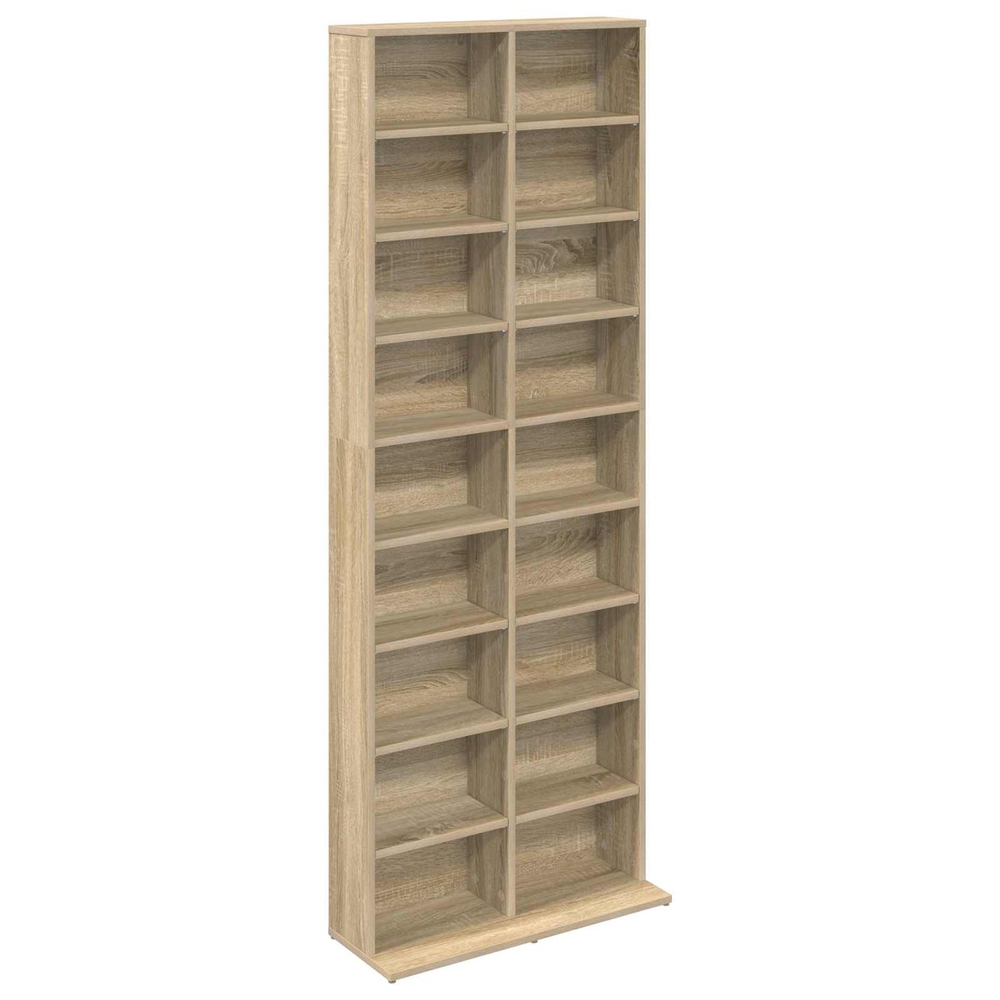 vidaXL CD Cabinet Sonoma Oak 65 x 23.5 x 175 cm Engineered Wood