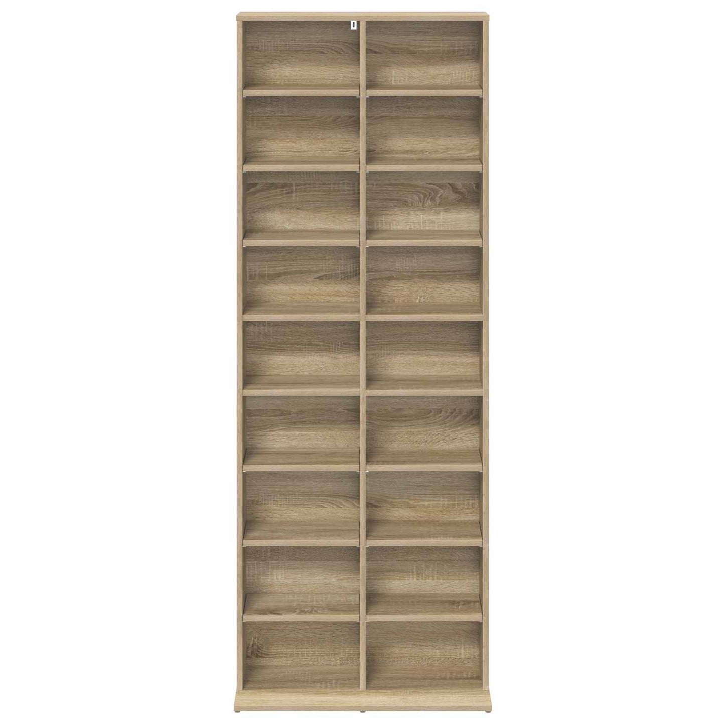 vidaXL CD Cabinet Sonoma Oak 65 x 23.5 x 175 cm Engineered Wood