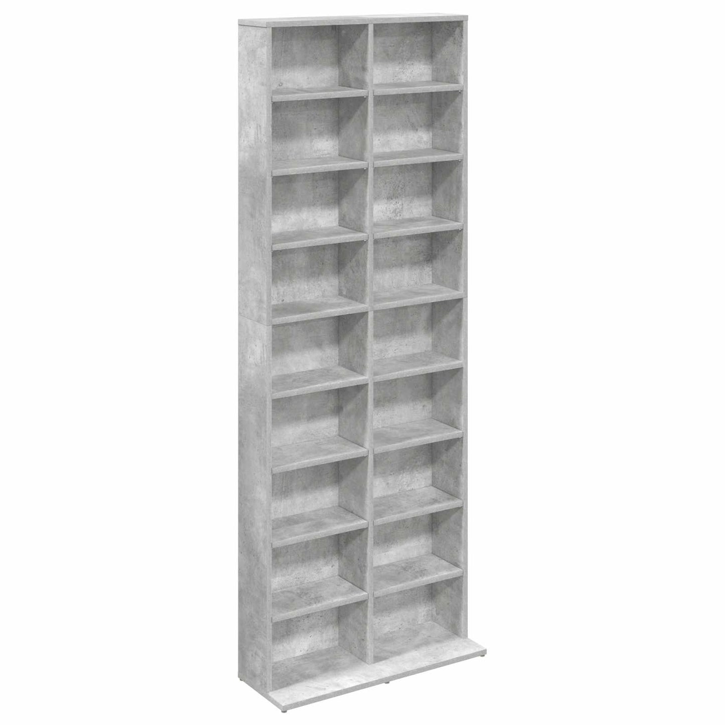 vidaXL CD Cabinet Concrete Grey 65 x 23.5 x 175 cm Engineered Wood