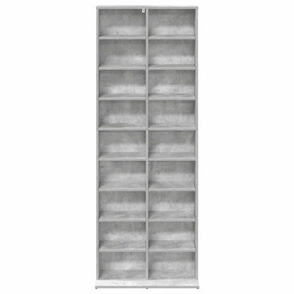 vidaXL CD Cabinet Concrete Grey 65 x 23.5 x 175 cm Engineered Wood