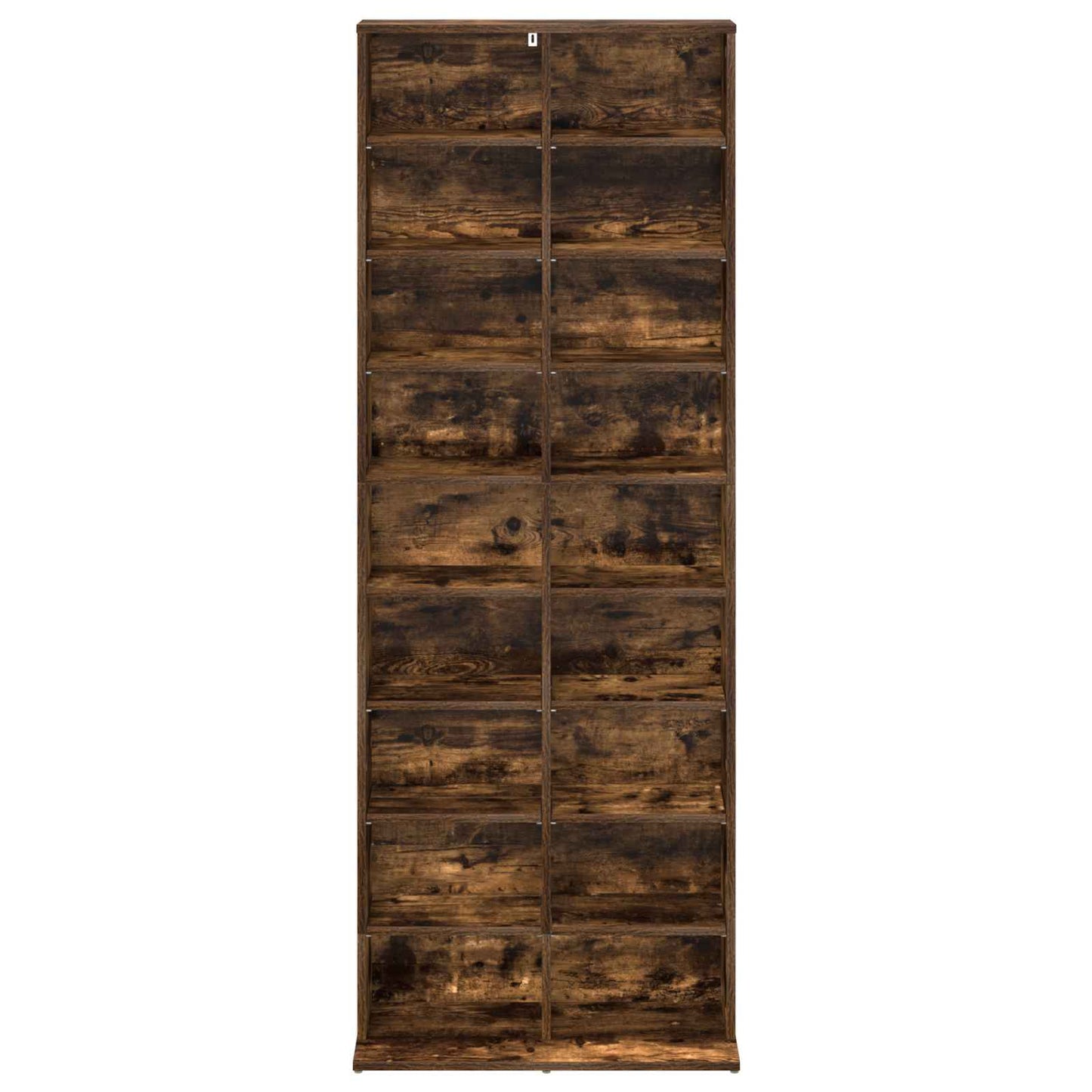 vidaXL CD Cabinet Smoked Oak 65 x 23.5 x 175 cm Engineered Wood