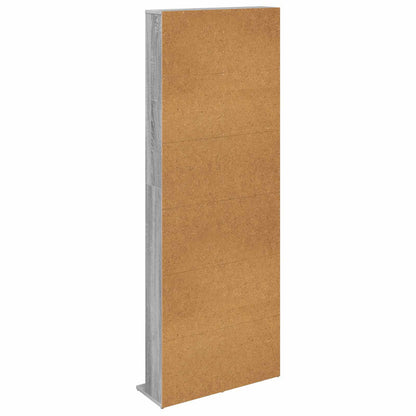vidaXL CD Cabinet Grey Sonoma 65 x 23.5 x 175 cm Engineered Wood