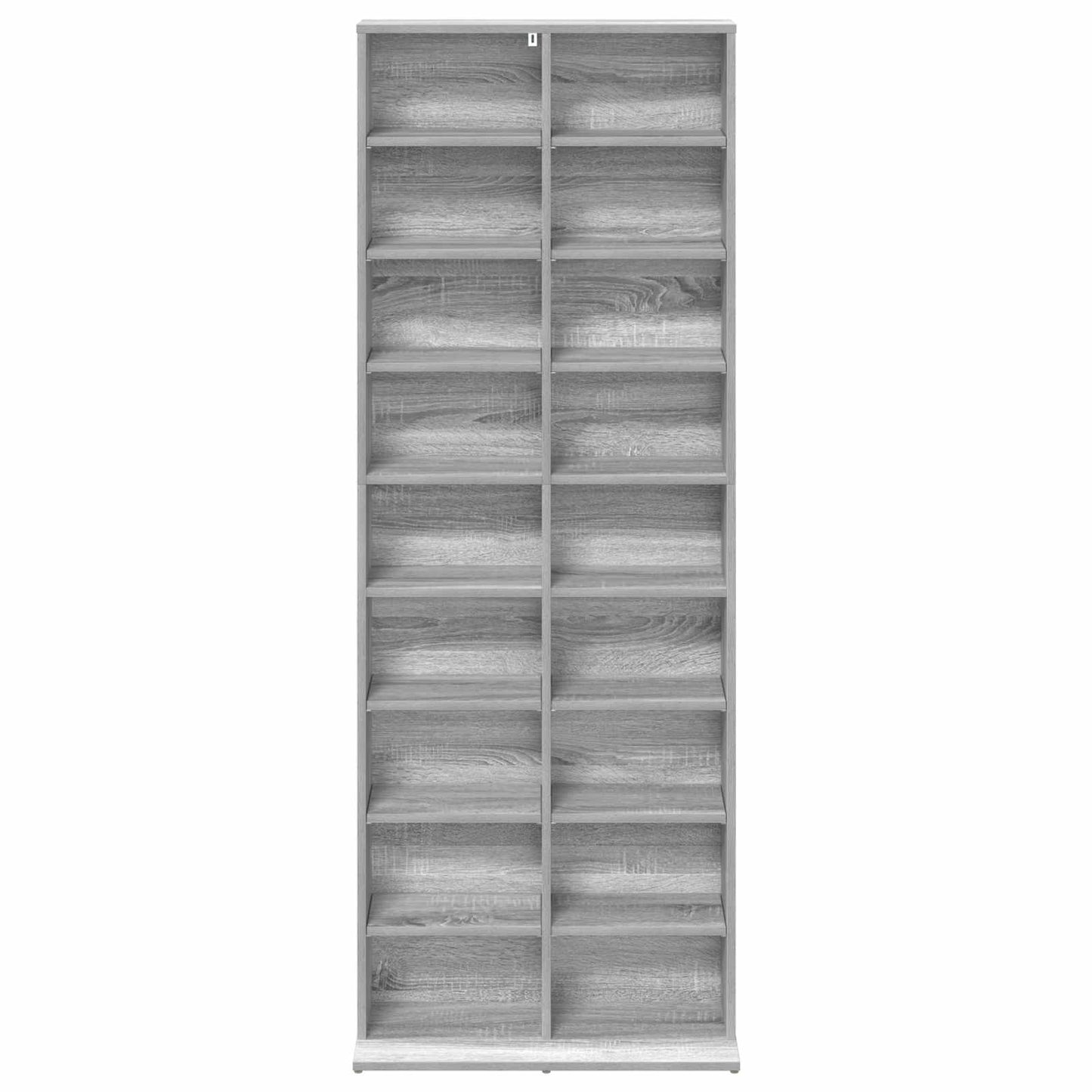 vidaXL CD Cabinet Grey Sonoma 65 x 23.5 x 175 cm Engineered Wood