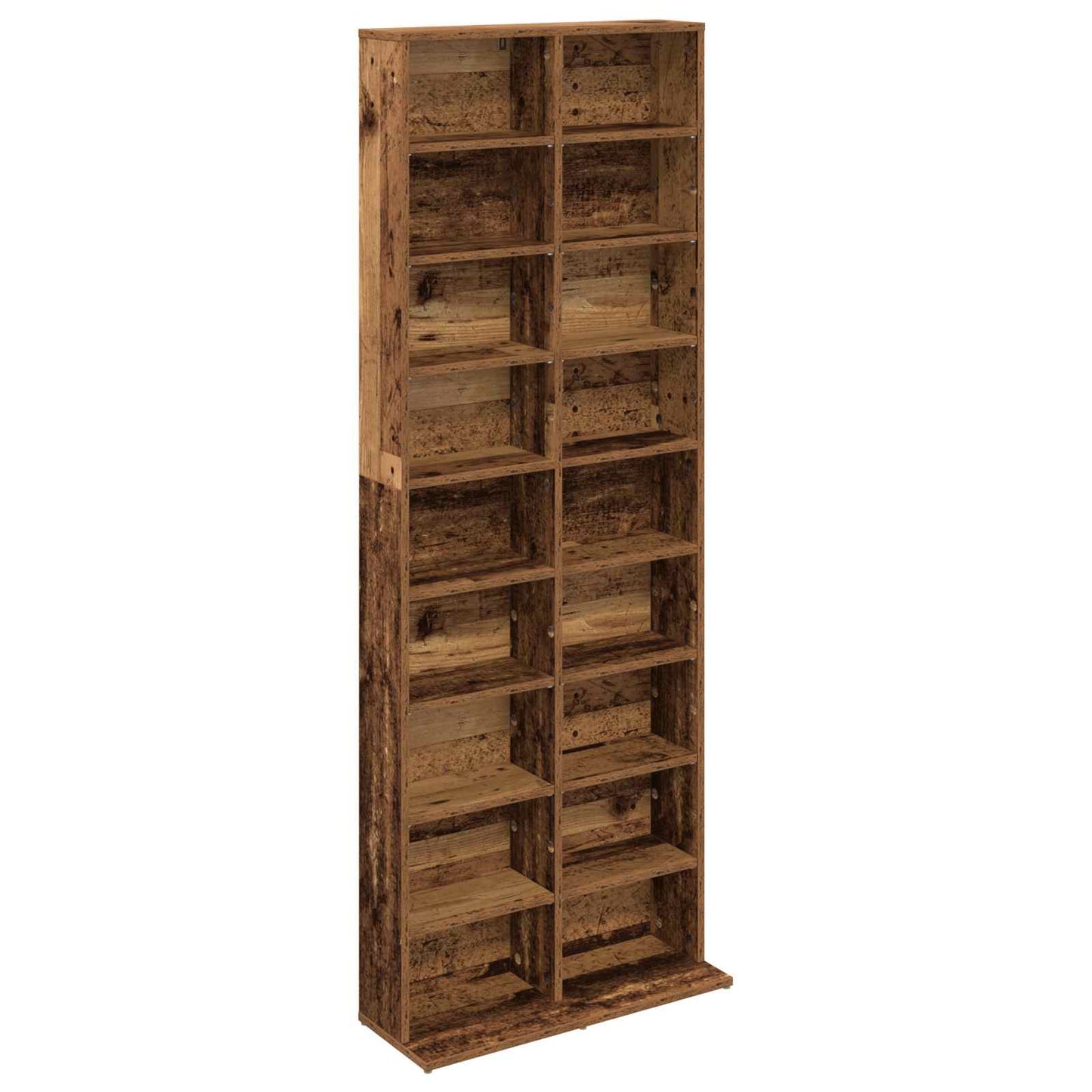 vidaXL CD Cabinet Old Wood 65 x 23.5 x 175 cm Engineered Wood