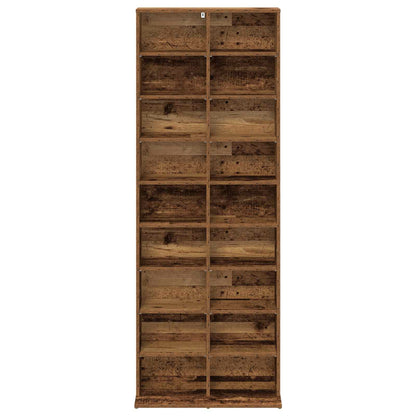 vidaXL CD Cabinet Old Wood 65 x 23.5 x 175 cm Engineered Wood