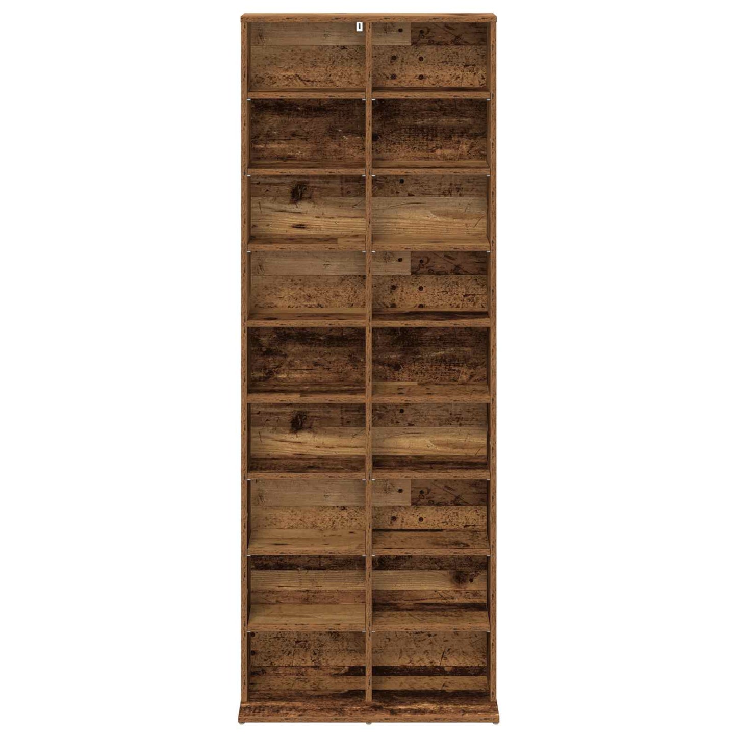 vidaXL CD Cabinet Old Wood 65 x 23.5 x 175 cm Engineered Wood