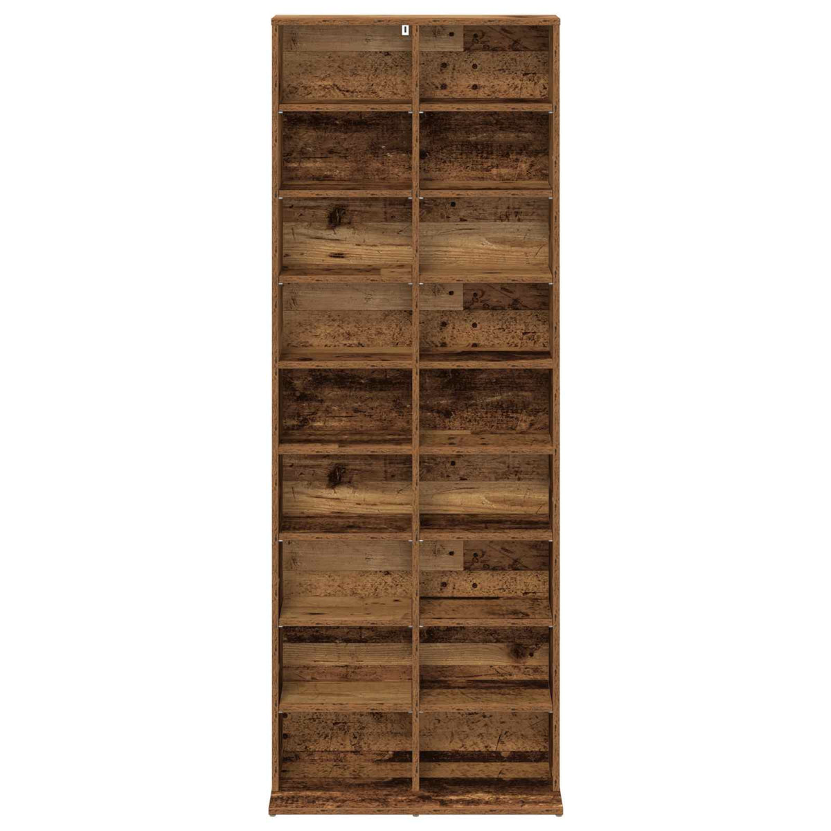 vidaXL CD Cabinet Old Wood 65 x 23.5 x 175 cm Engineered Wood