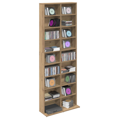 vidaXL CD Cabinet Artisan Oak 65 x 23.5 x 175 cm Engineered Wood