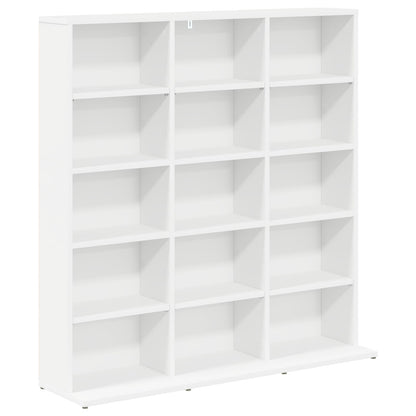 vidaXL CD Cabinet White 96 x 23.5 x 97.5 cm Engineered Wood