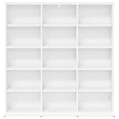 vidaXL CD Cabinet White 96 x 23.5 x 97.5 cm Engineered Wood