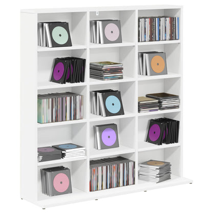 vidaXL CD Cabinet White 96 x 23.5 x 97.5 cm Engineered Wood