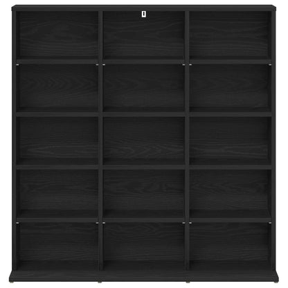 vidaXL CD Cabinet Black Oak 96 x 23.5 x 97.5 cm Engineered Wood