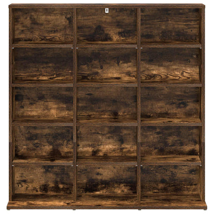 vidaXL CD Cabinet Smoked Oak 96 x 23.5 x 97.5 cm Engineered Wood