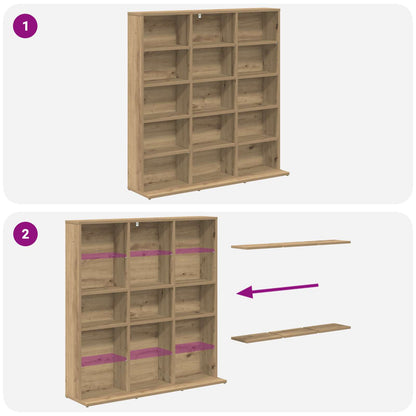 vidaXL CD Cabinet Artisan Oak 96 x 23.5 x 97.5 cm Engineered Wood