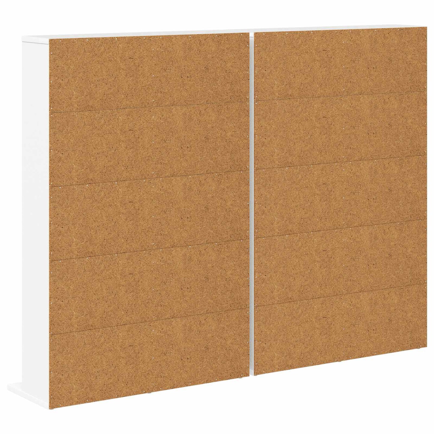 vidaXL CD Cabinet 2 pcs White 65 x 23.5 x 97.5 cm Engineered Wood