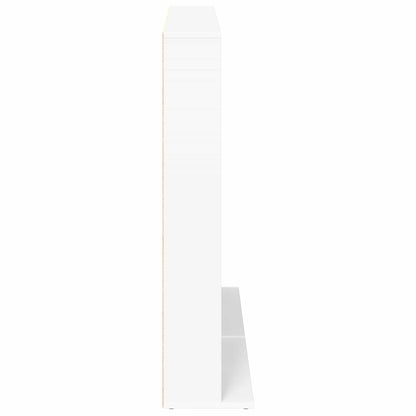 vidaXL CD Cabinet 2 pcs White 65 x 23.5 x 97.5 cm Engineered Wood