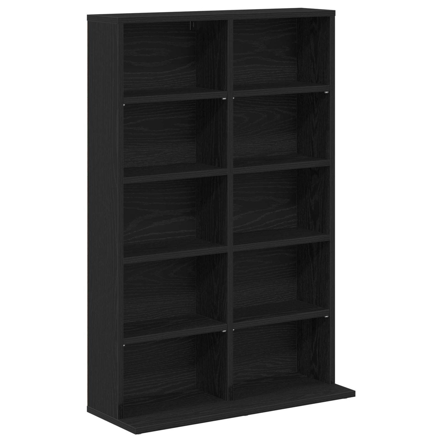 vidaXL CD Cabinet Black Oak 65 x 23.5 x 97.5 cm Engineered Wood