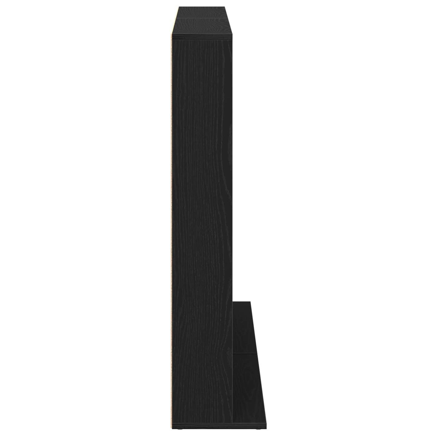 vidaXL CD Cabinet 2 pcs Black Oak 65 x 23.5 x 97.5 cm Engineered Wood