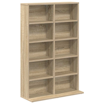 vidaXL CD Cabinet 2 pcs Sonoma Oak 65 x 23.5 x 97.5 cm Engineered Wood
