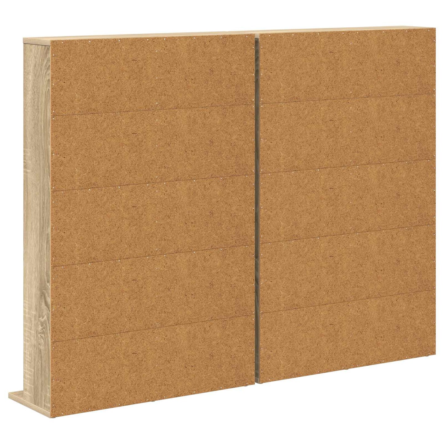vidaXL CD Cabinet 2 pcs Sonoma Oak 65 x 23.5 x 97.5 cm Engineered Wood