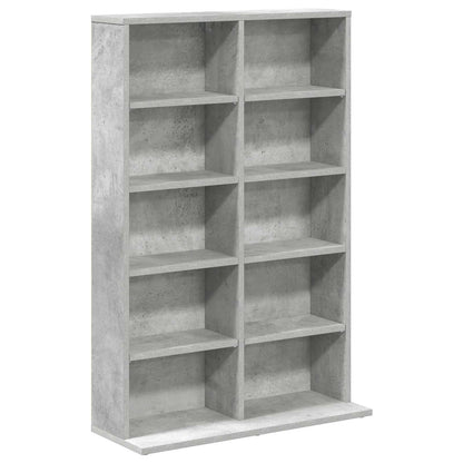 vidaXL CD Cabinet Concrete Grey 65 x 23.5 x 97.5 cm Engineered Wood