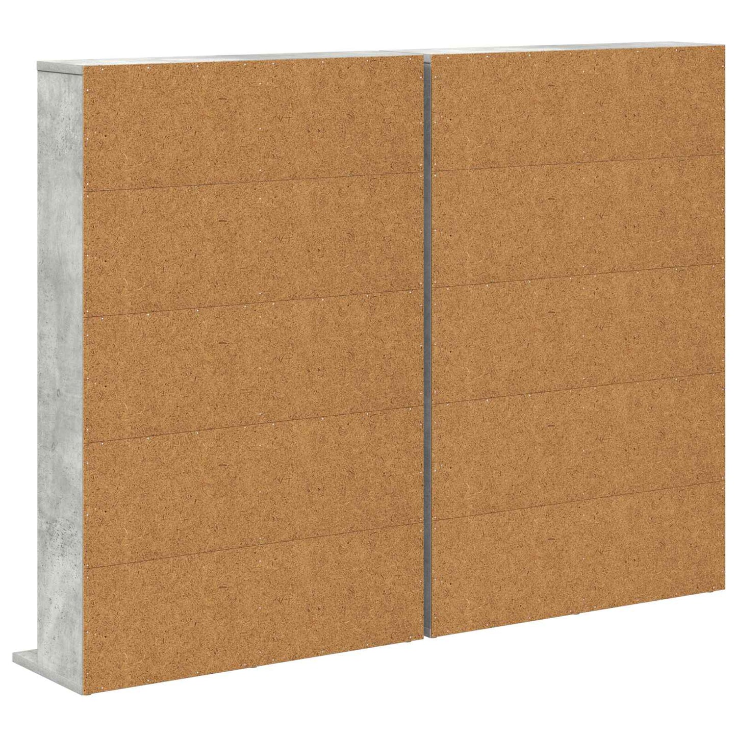 vidaXL CD Cabinet 2 pcs Concrete Grey 65 x 23.5 x 97.5 cm