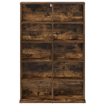 vidaXL CD Cabinet Smoked Oak 65 x 23.5 x 97.5 cm Engineered Wood