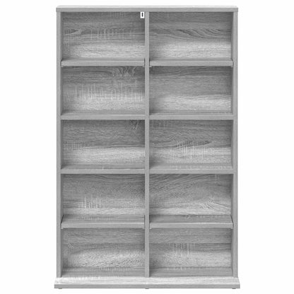 vidaXL CD Cabinet Grey Sonoma 65 x 23.5 x 97.5 cm Engineered Wood